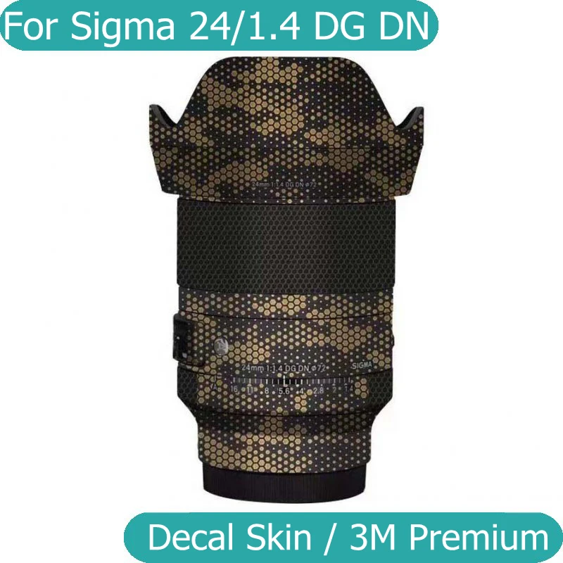 

Виниловая пленка для Sigma 24 1,4 Защитная Наклейка для корпуса объектива защитное покрытие 24 мм F1.4 DG DN для крепления Sony
