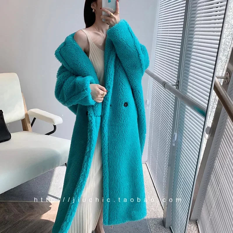 New2022 Womens Winter Faux Fur Coat Long  Loose  Warm Ladies Teddy Jacket  Female Plush  Plus Size Outwear