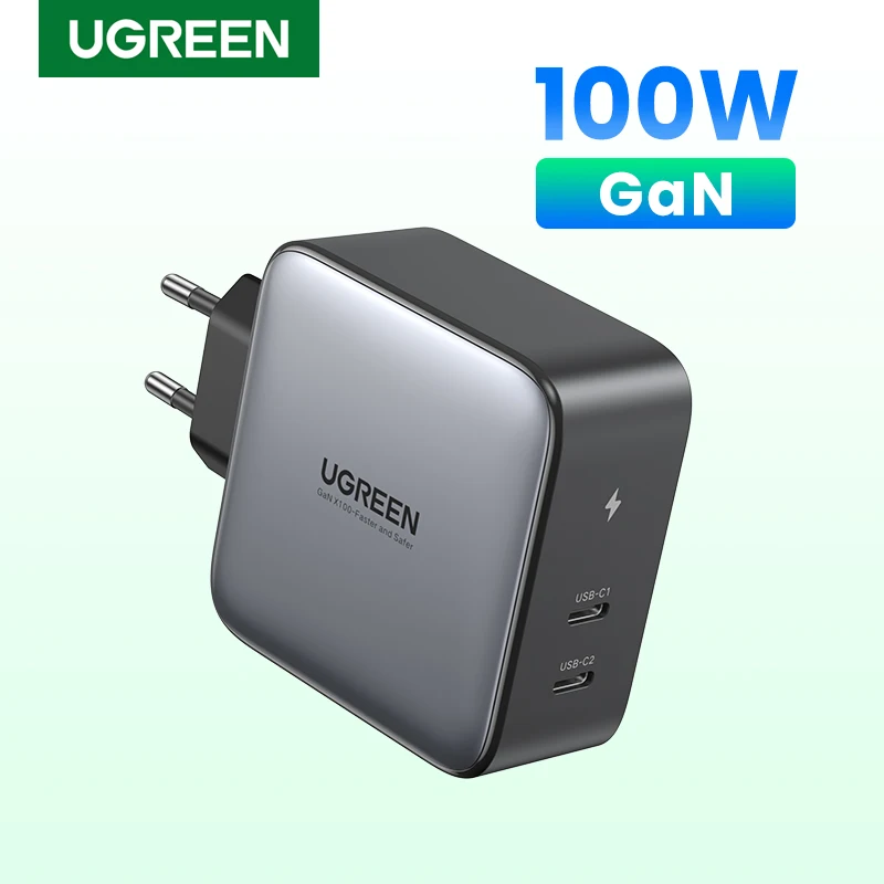 UGREEN USB Charger 100W GaN Charger for Macbook Tablet Fast Charging for iPhone Xiaomi USB Type C PD Charge for iPhone 13 12 11