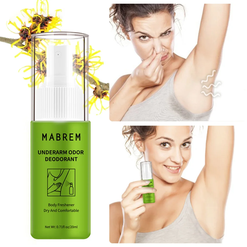 

20ml Body Deodorant Spray Remove Armpits Odor Anti-Sweat Lasting Aroma Odor Sweat Deodor Perfume Spray For Men Women