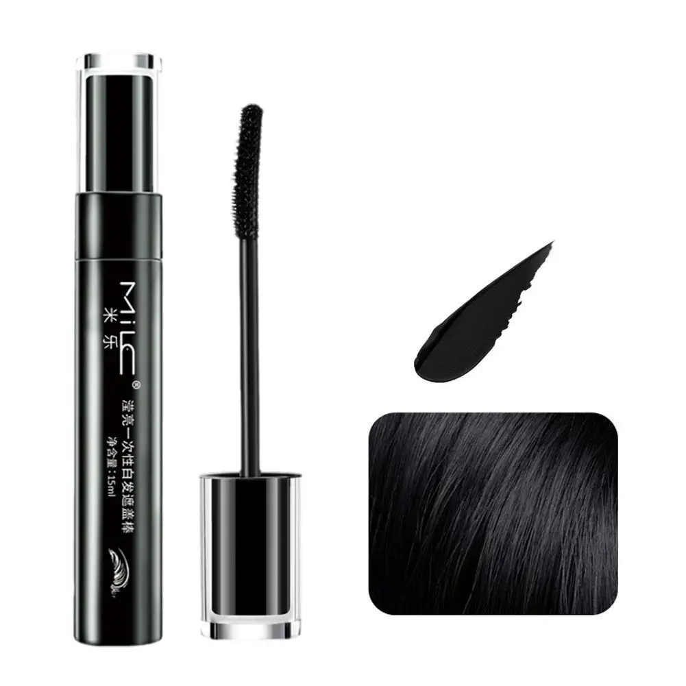 Brush Diy Hair Color Wax Mascara Dye Brown Grey One-time Cover Up Color White Cream Hair Black