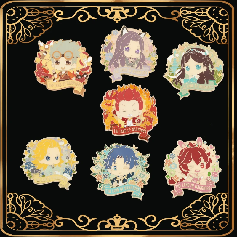 Модная металлическая брошь Douluo в стиле континентального комикса Мужская одежда