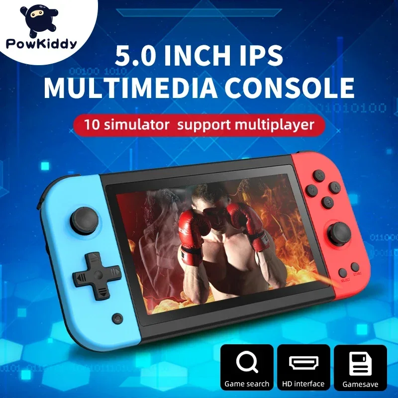 

Игровая консоль Powkiddy X51, 5,0 дюйма, IPS, 800*480