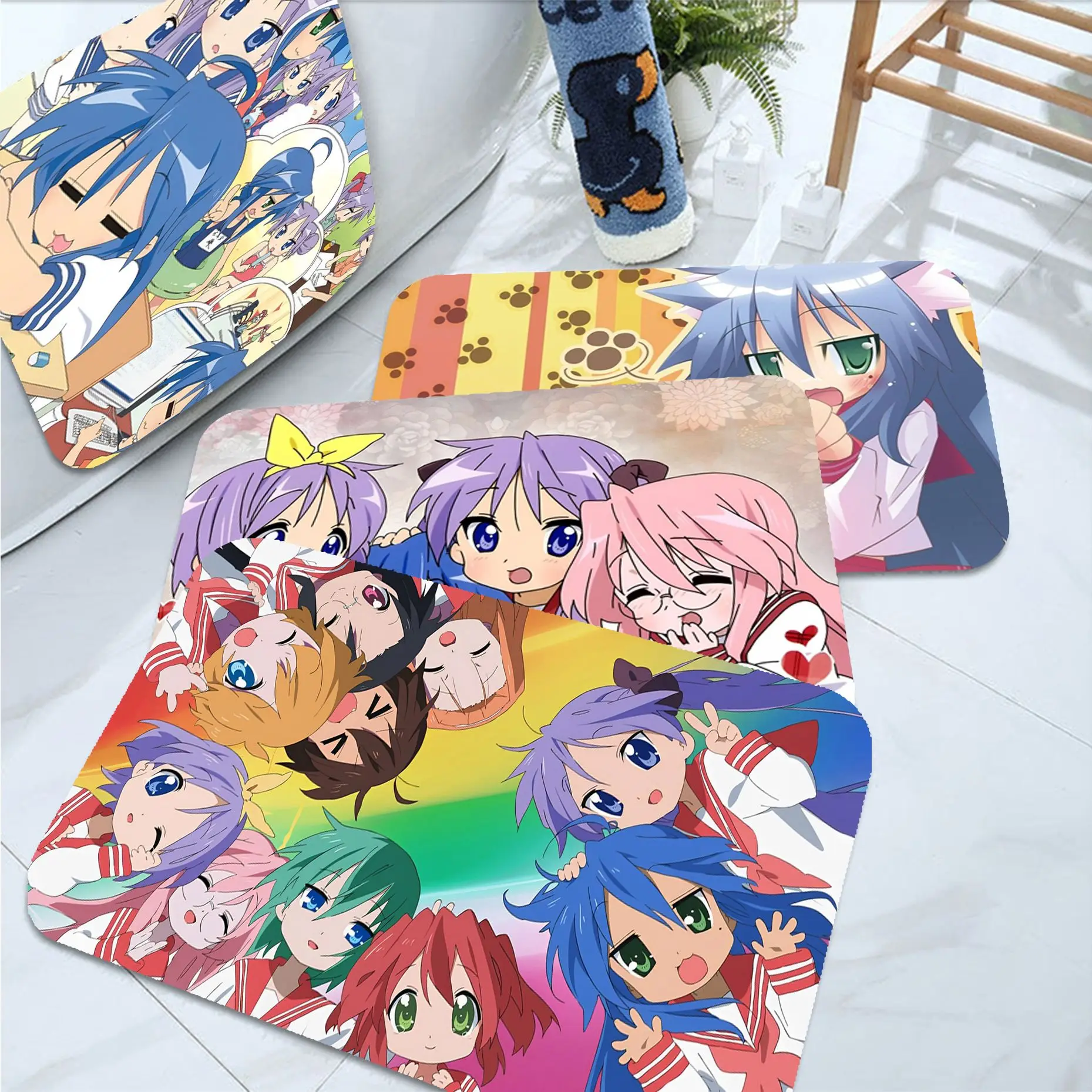 

Lucky Star Kitchen Mat Cheaper Anti-slip Modern Living Room Balcony Printed Welcome Rug