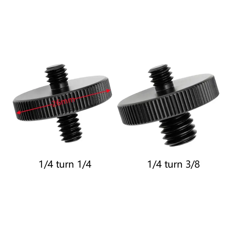 

Universal Camera Conversion Screw 1/4 Male To 3/8 Dual Nuts Tripod Mount Screw
