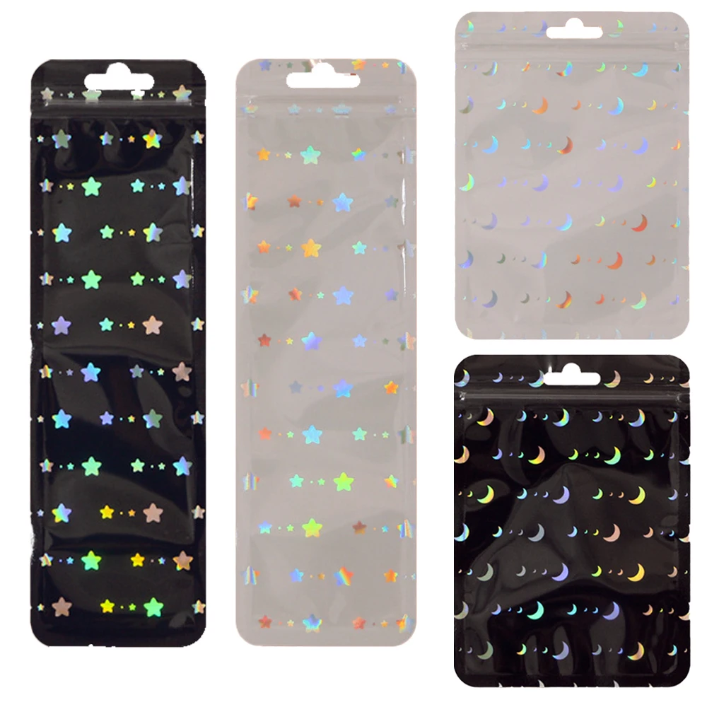 50 шт. прозрачные пакеты с застежкой-молнией