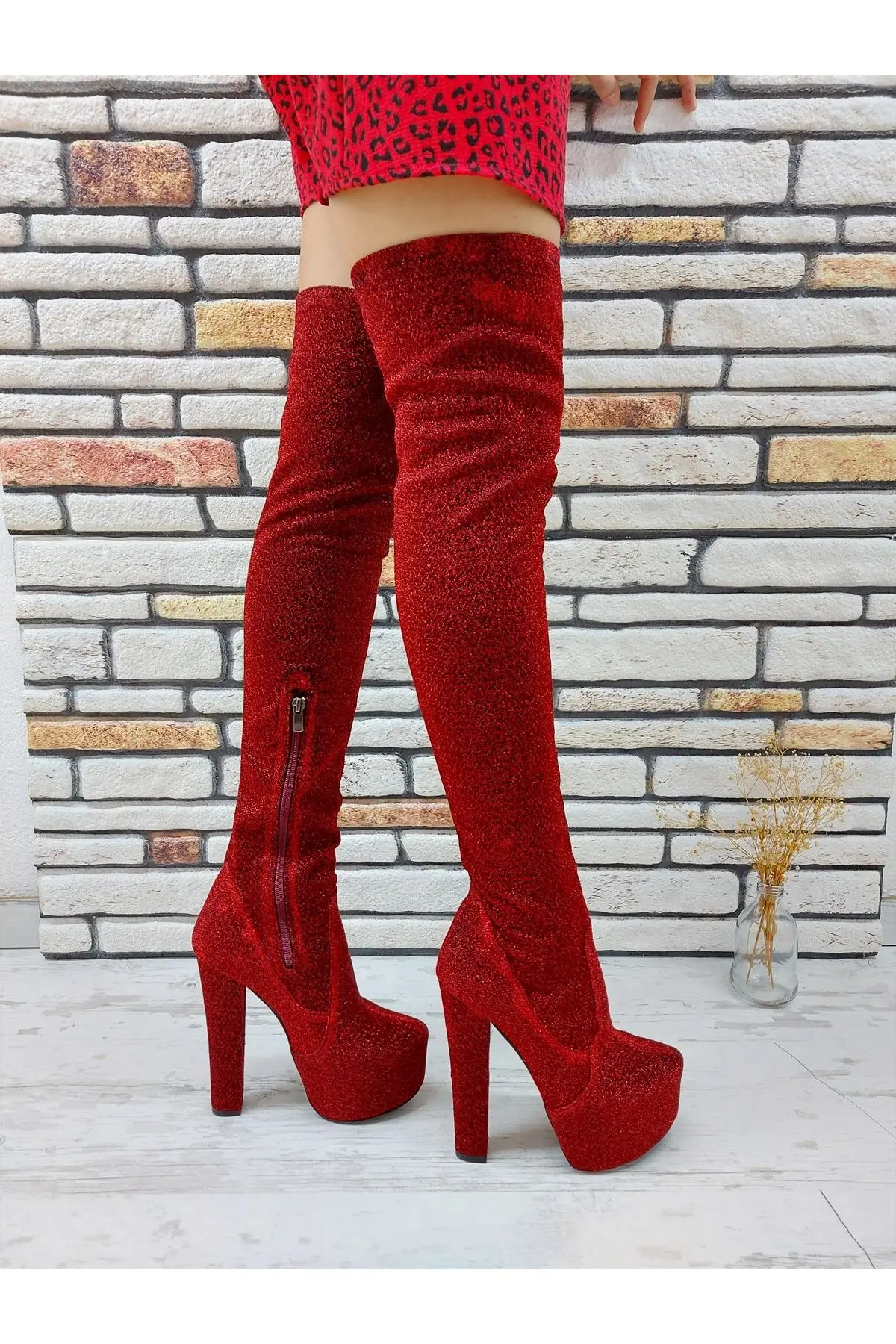 

Women's Fashion Sim High Heels Over The Knee Boots