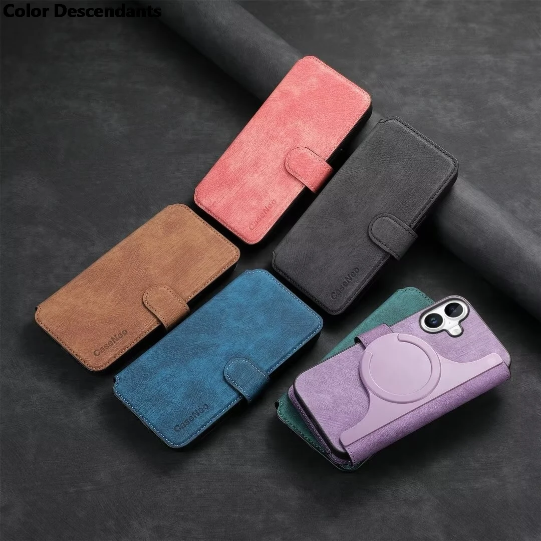 Кожаный чехол-бумажник 2 в 1 стиле ретро для Samsung Galaxy A25 M14 A14 A04e A04S A13 A04 M32 M33 M53