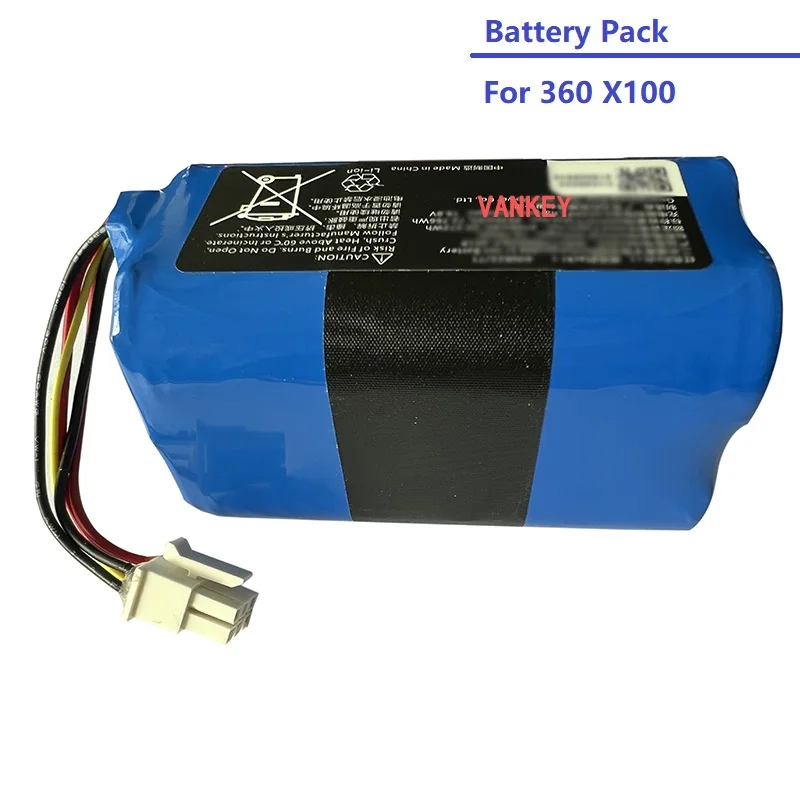 

4930mAh Li-ion Battery for 360 Robot Vacuum Cleaner X100 Accessories Spare Parts Charging Battery