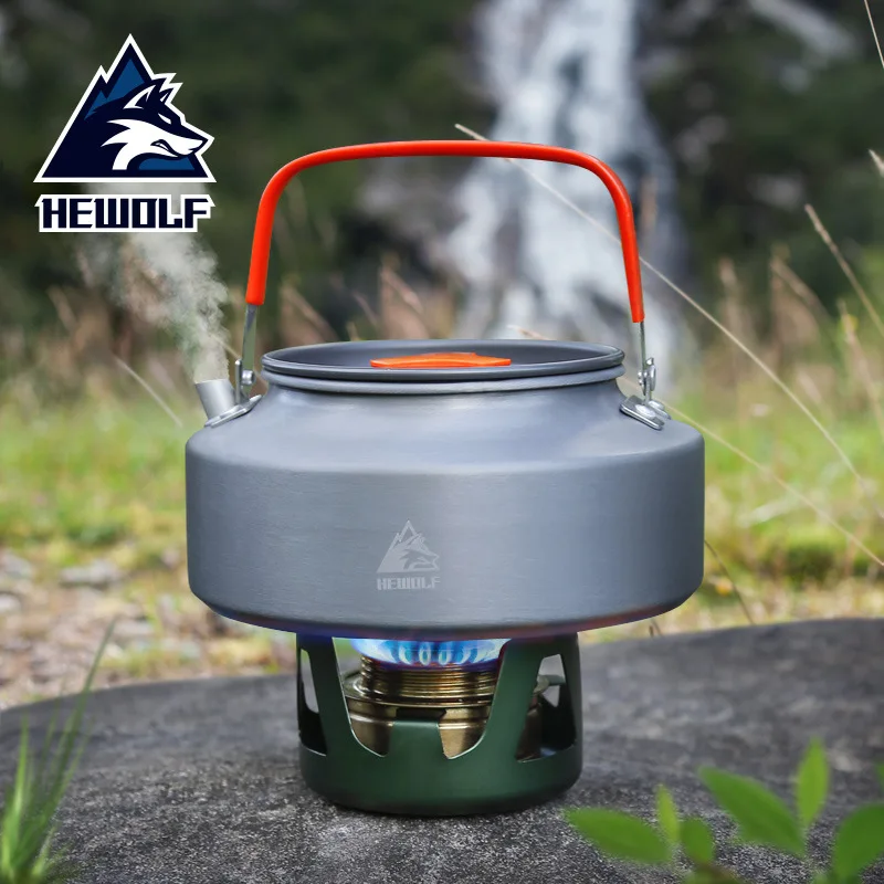 

Hewolf Outdoor kettle, outdoor tea set, outdoor pot, camping, tea making, portable teapot, coffee kettle, cooker pot