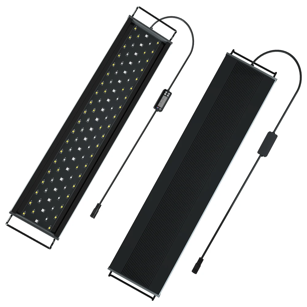 

60cm For 24~30inch Dimmable Wrgb LCD Aquarium Lights Waterproof and Extendable Aqua Plants Growth Fish Tank lightings