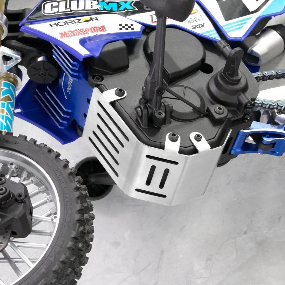 Фото Для мотоцикла LOSI 1/4 Promoto-MX, защита из нержавеющей стали, модифицированная часть, защита сервопривода, защитная перегородка, обновленная часть №1