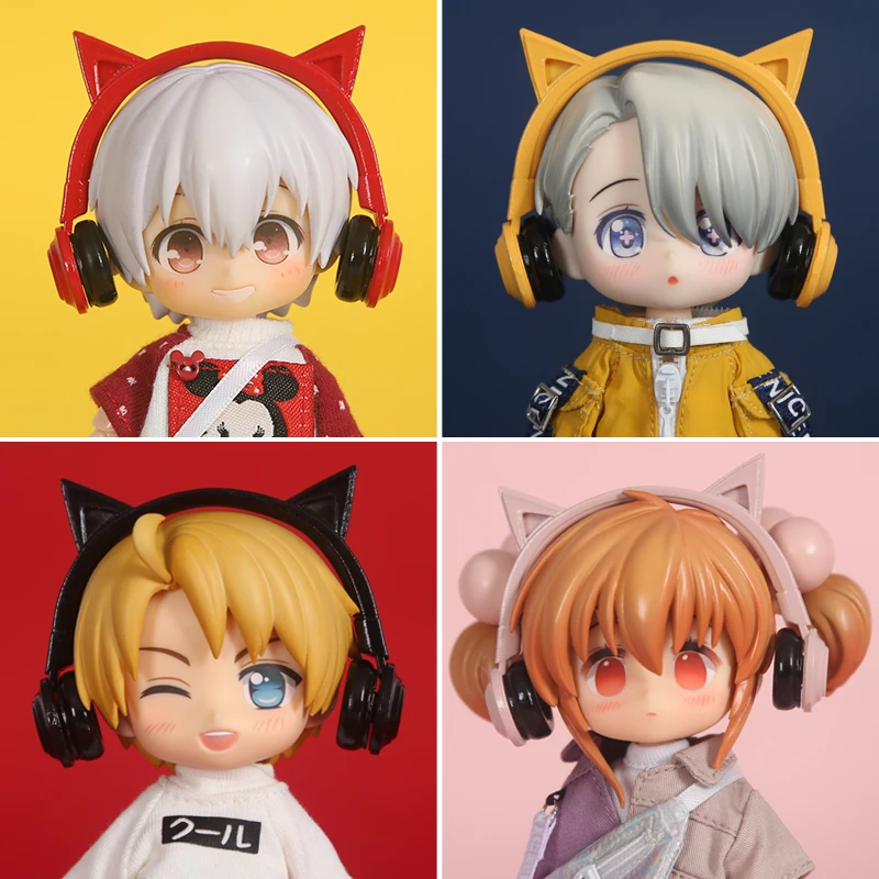 

Ob11 Doll Clothing Accessories Meow Earphone Doll GSC Manual Molly 12 Points 8 Points 6 Points BJD Sister Heads Baby Cloth