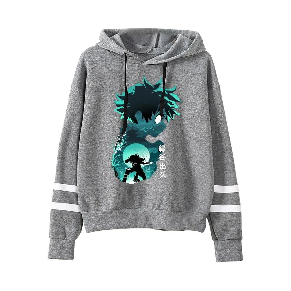 

Толстовка унисекс моя геройская академия, Свитшот без карманов, пуловер для мужчин и женщин, уличная одежда в стиле Харадзюку Bakugou, аниме оде...