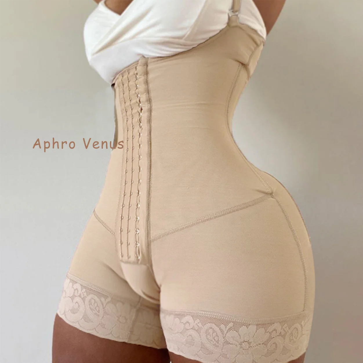 Fajas Colombianas High Compression Full Body Hourglass Girdle Waist Trainer Butt Lifter Post-operative Shorts Women's Shapewear