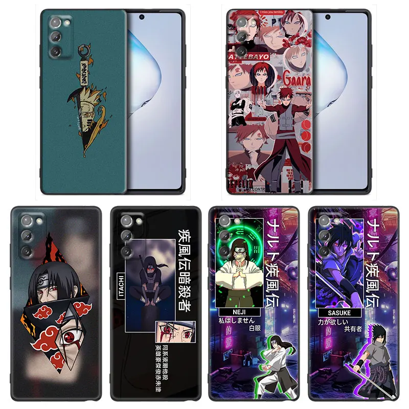 

Japan Anime Naruto Itachi Gaara Sasuke For Samsung Galaxy Note 8 9 Lite 20 Ultra Case For Samsung M52 M22 M32 M12 F62 Soft Cover