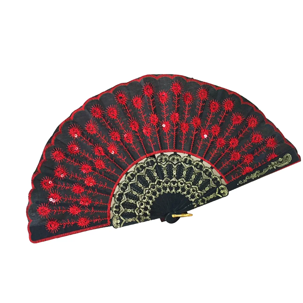 Складной веер Silk Sensu испанский/китайский/японский винтажный ретро-ткань для