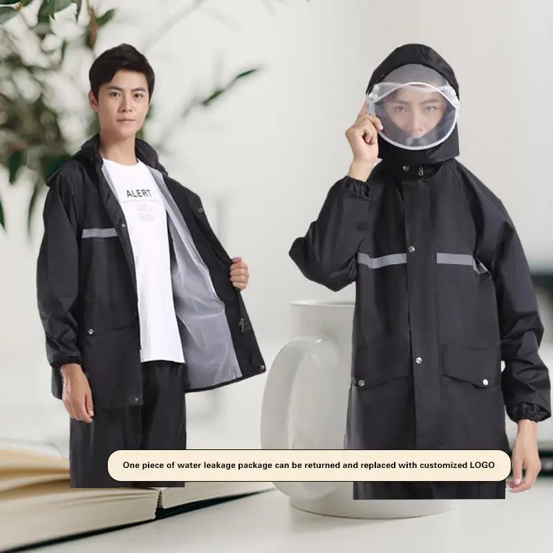 

Ultimate Protection Against Rain and Riot with Our Labor-Grade Raincoat and Rain Pants Set