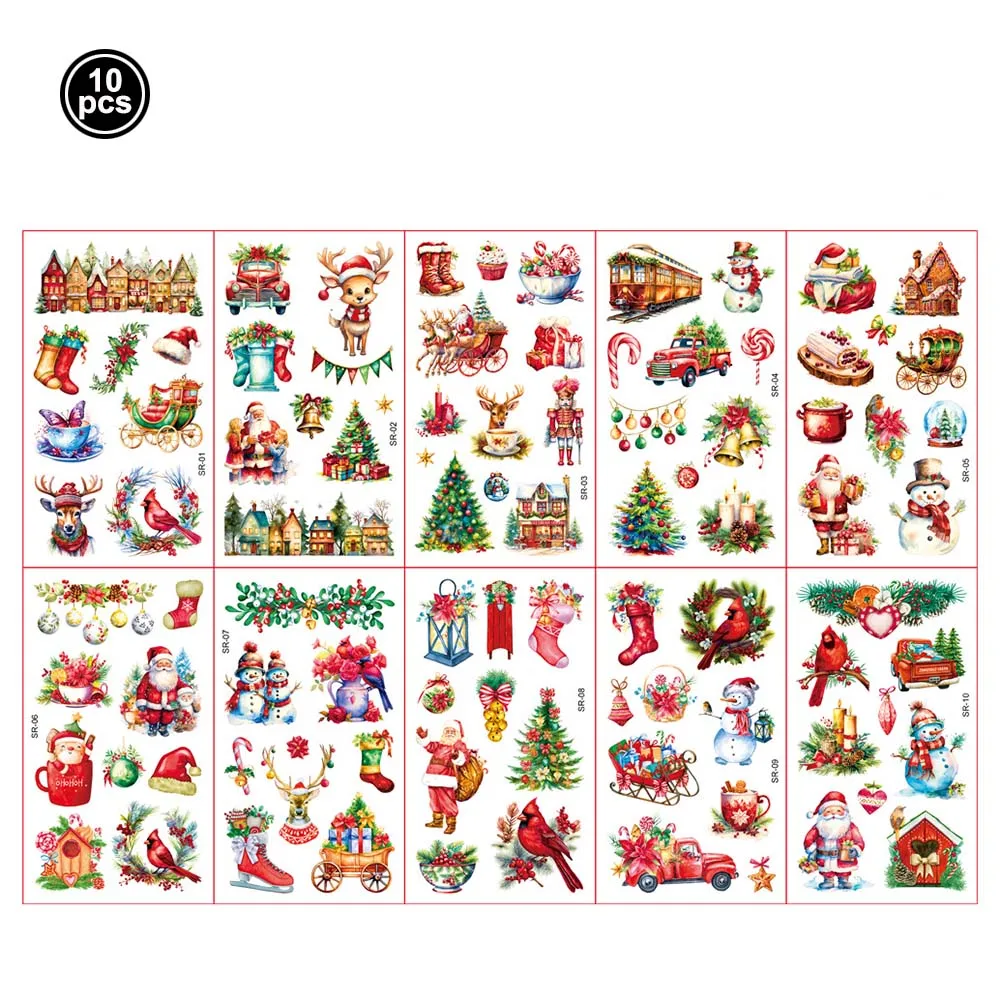 

Рождественские временные татуировки PartiesTour