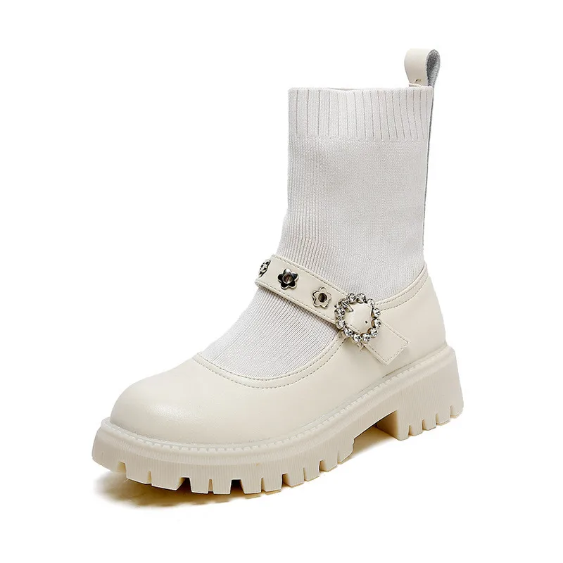 New Fake Two-Piece Long Socks Boots 