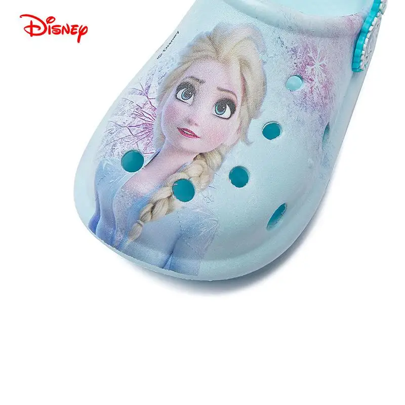 Босоножки с дырками для принцесс Disney летние детские тапочки милые Мультяшные