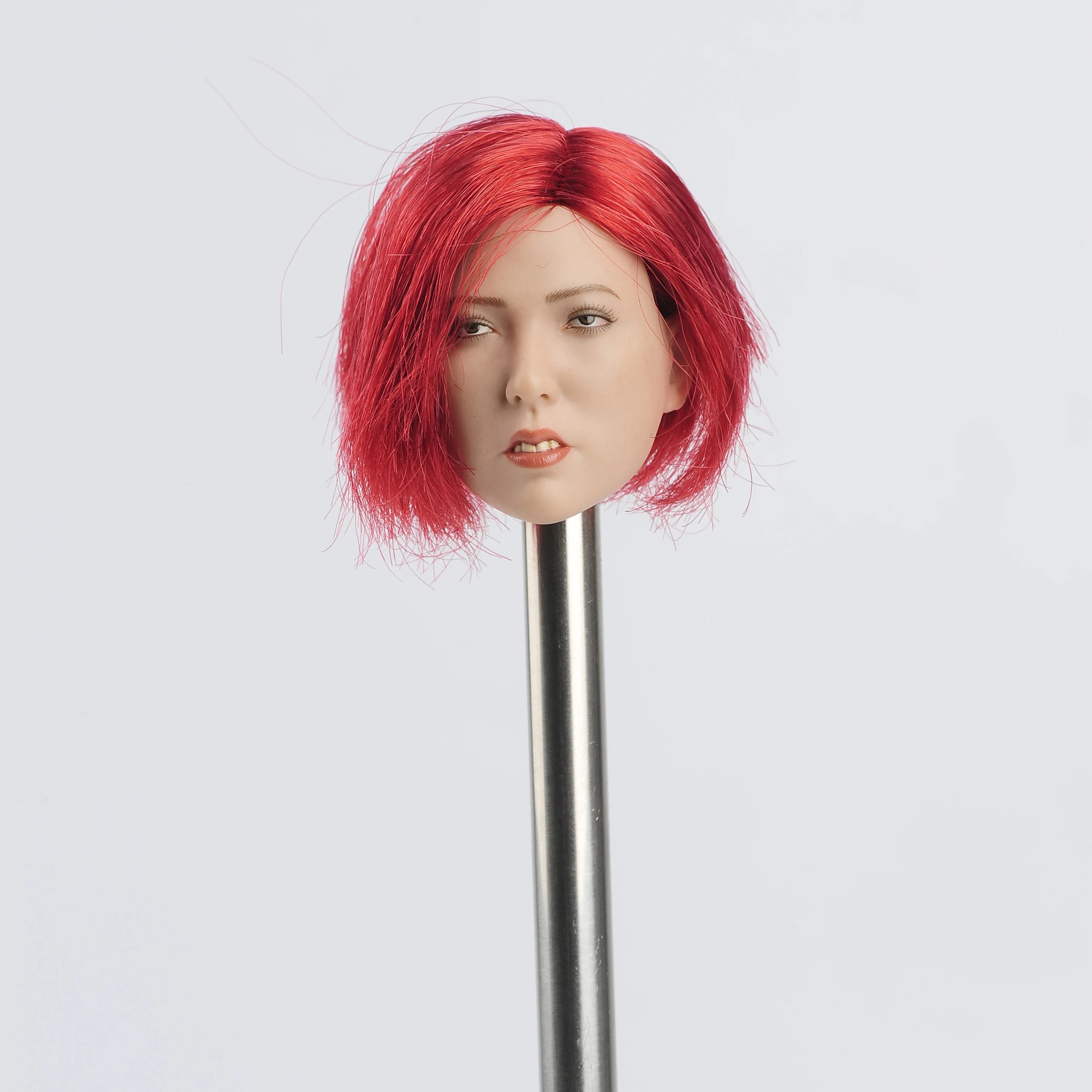 

Женская фигурка головы GACTOYS 1/6, фигурка бак с красными волосами Для 12-дюймового солдата, куклы для тела