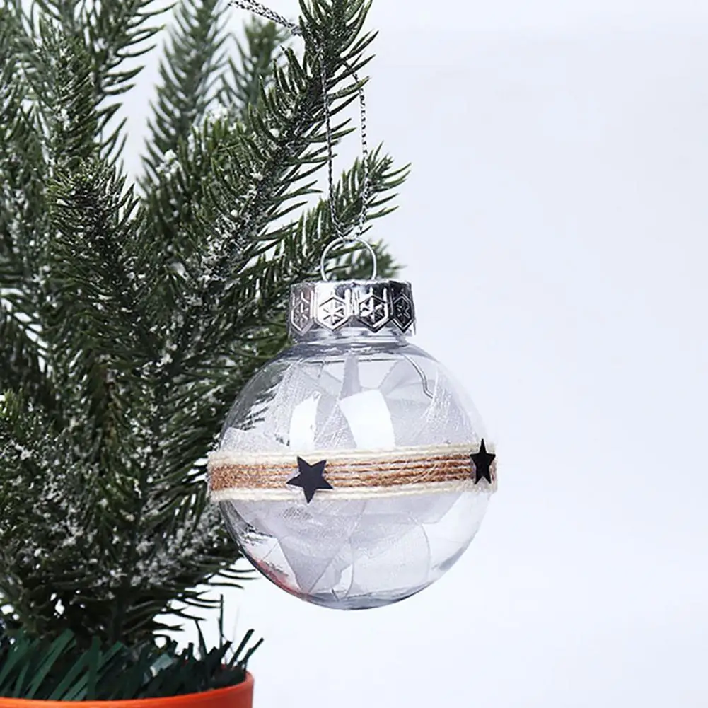 

Изысканный 12 шт./компл. практичный шар для рождественской елки со звездами, праздничный реквизит, шар для рождественской елки, различное нап...