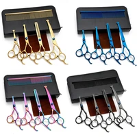pet dog grooming scissors kit heavy duty stainless steel trimmer tools set thinning straight curved shears comb sets for cat