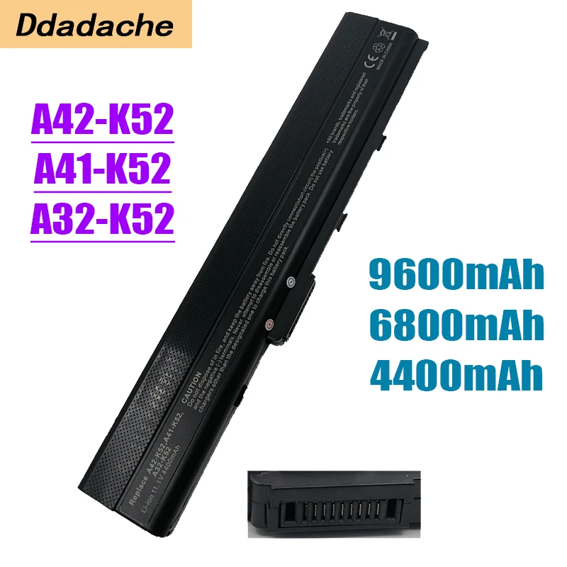 

Laptop Battery for ASUS A32-K52 K42DE K42DQ A42-K52 K42J K42JA K42JB K42JC K42JE K42JK K42JP K42JR K42 K42D K42DR K42F