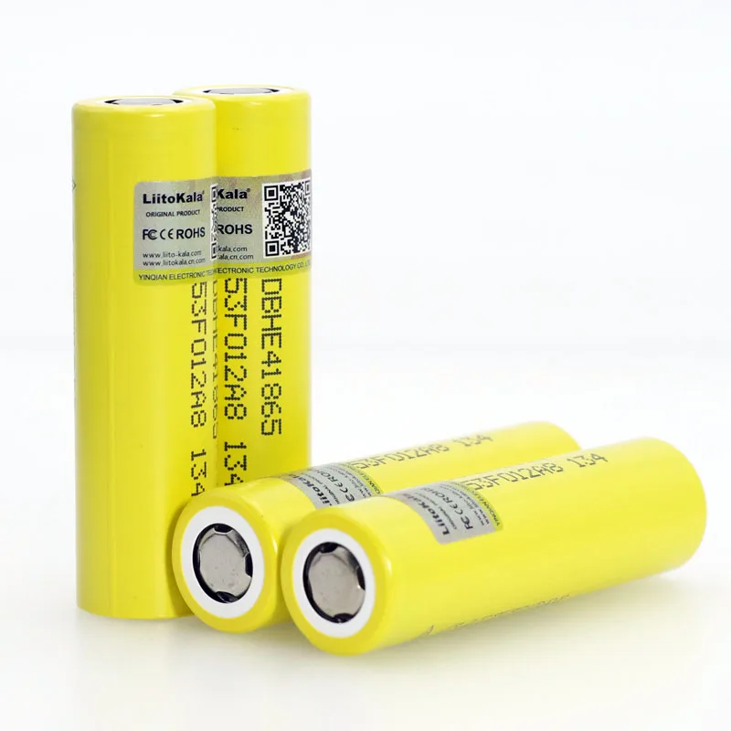 

Rechargeable LiitoKala HE4 18650 Li-ion battery, 3.6 V, 2500 mA · h, maximum discharge 20 A, 35 A