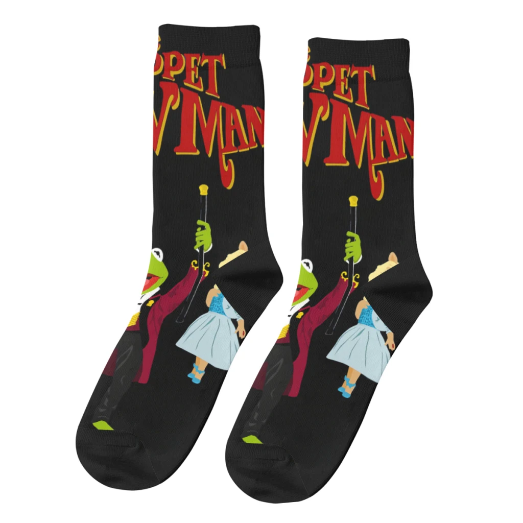 

The Greatest Show Classic Happy Men's Socks Retro Harajuku Disney Muppet Show Street Style Seamless Crew Crazy Sock Gift