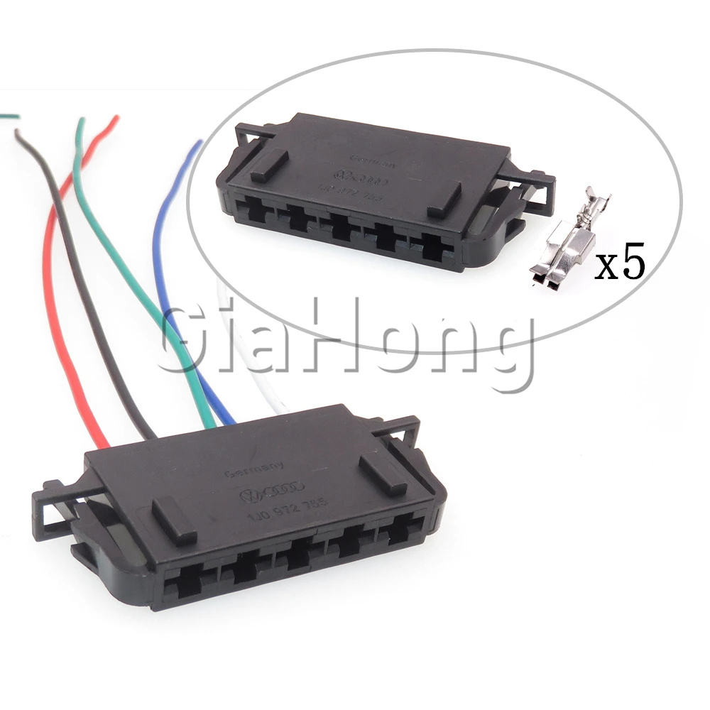 Автомобильный большой проводной разъем 1J0972755, 1 комплект, 5 способов, для VW Audi 1J0 972 755, автомобильный нагреватель, регулятор, розетка
