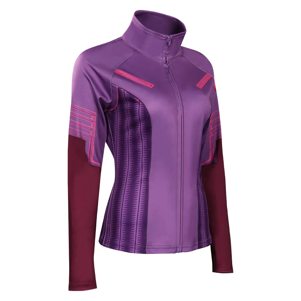 Костюм для косплея Hawkeye Кейт Бишоп пальто куртка наряды карнавальный костюм на