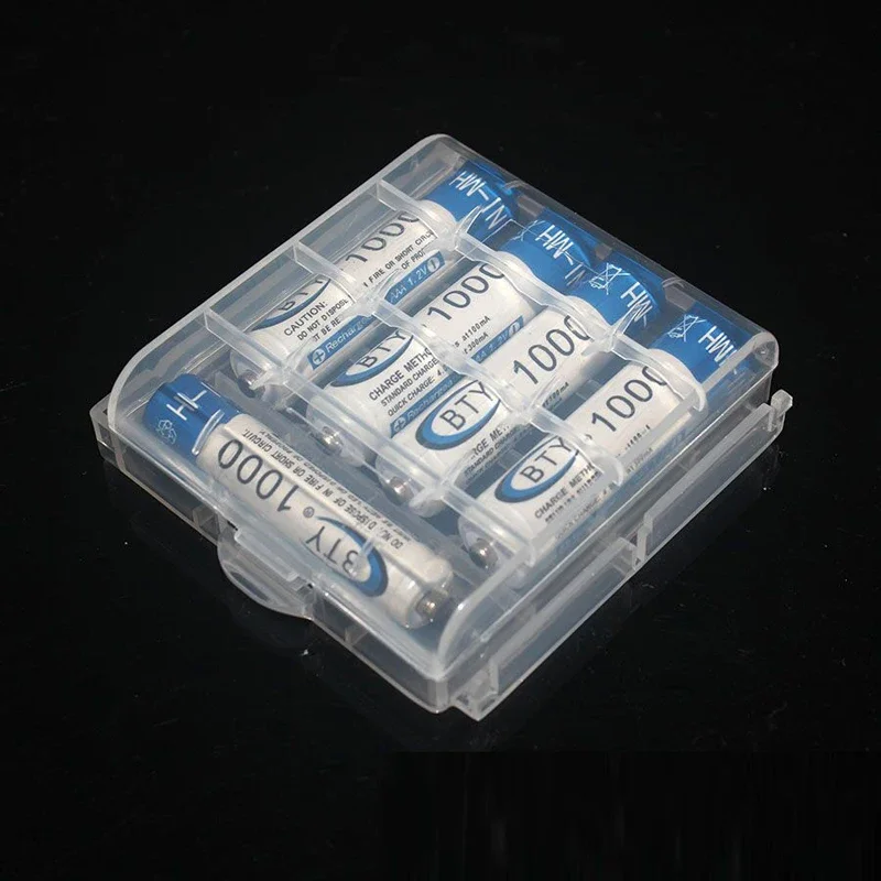 100 шт./партия разноцветные пластиковые органайзеры для батарей 10440 14500 AA/AAA