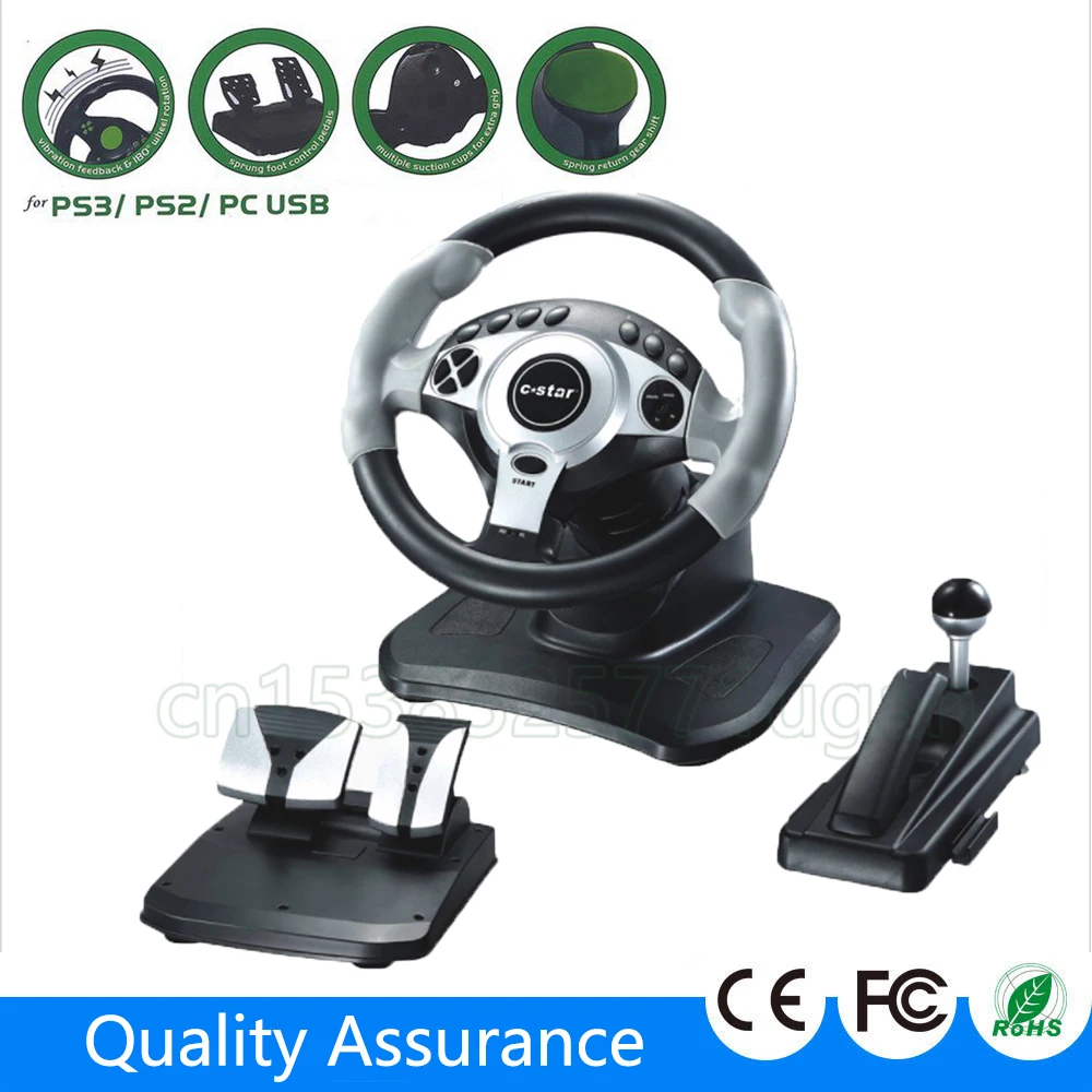 Racing Simulator Steering Wheel for Pc Ps3 Ps2 Xbox 360 Thrustmaster for Car Steering Wheel Remote Control Mario Cart Handle