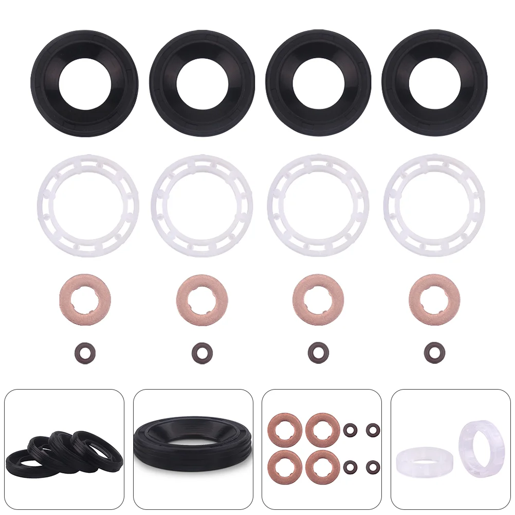 

1 Set Fuel Injector Seal Kit Useful Engine Injection Seal Engine Injector Seal Injector O-Ring