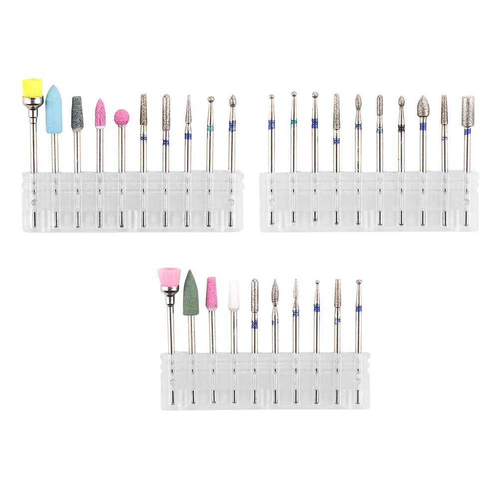 

Nail Drill Manicure Bits Polishing Nails Head Bit Set Grindinggrinder File Electric Heads Professional Trimming Drills