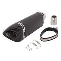 395mm real carbon fiber tail silencer 38 51mm universal motorcycle exhaust esape muffler pipe slip on with removable db killer