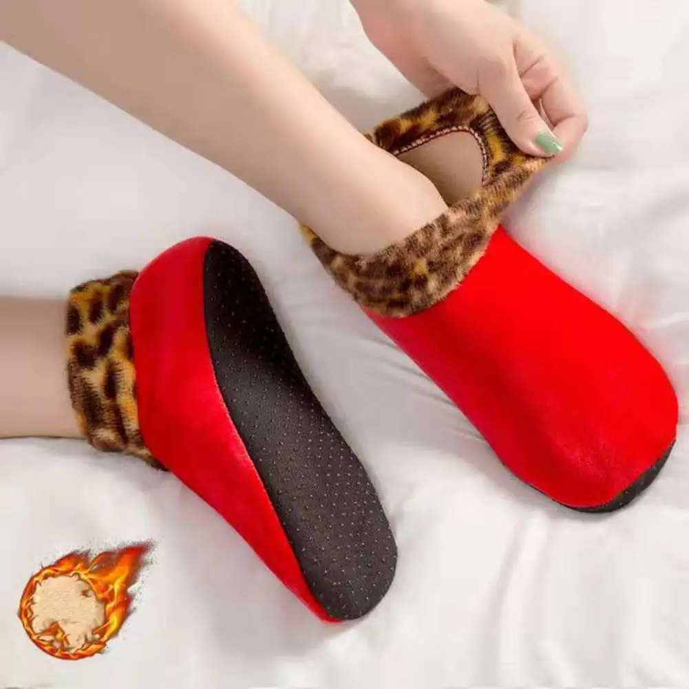 

1 Pair Stylish Winter Short Socks Foot Cover Anti-wear Floor Socks Home Wear Thermal Short Floor Socks