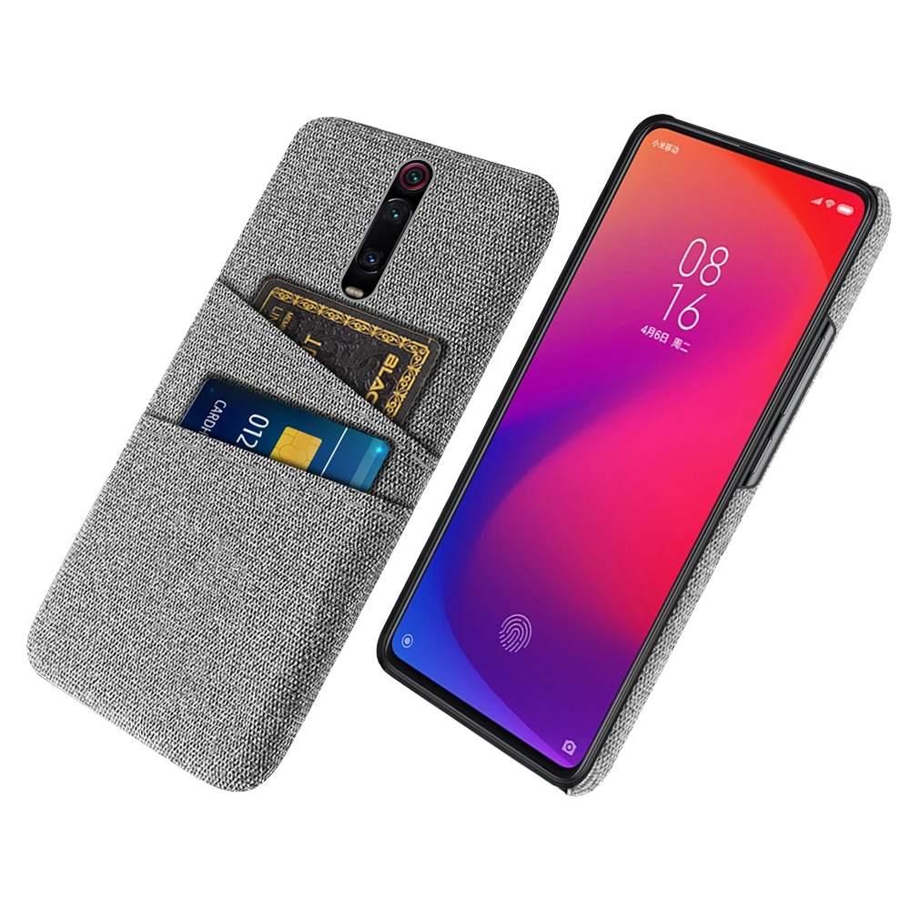 

Cloth Case Mi9T Pro Case Luxury Fabric Dual Card Cover For Xiaomi Mi9T Pro Case Xiomi Redmi K20 Pro Coque For Xiaomi Mi 9T Pro