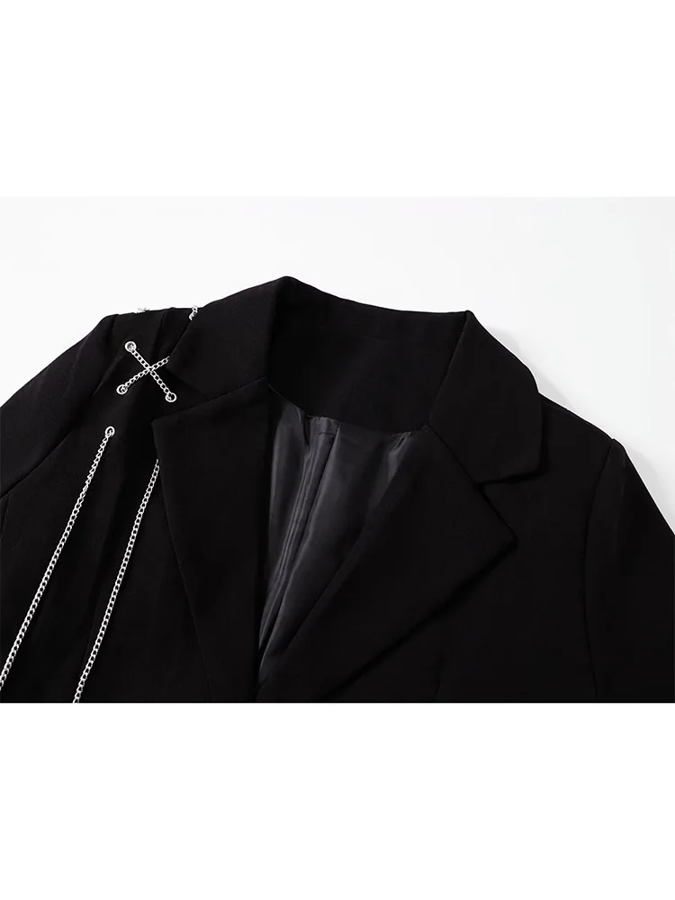 Женский Готический блейзер в стиле Харадзюку utumn куртка темной академии пальто