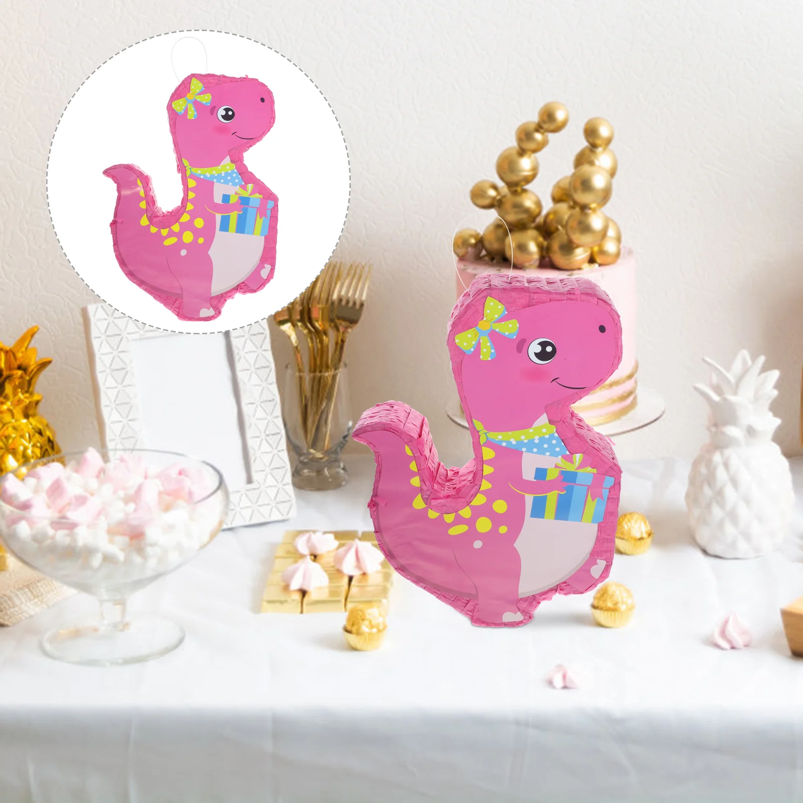 

Pinata Hanging Dinosaur Decor Decoration Birthday Candy Game Funny Decorative Novelty