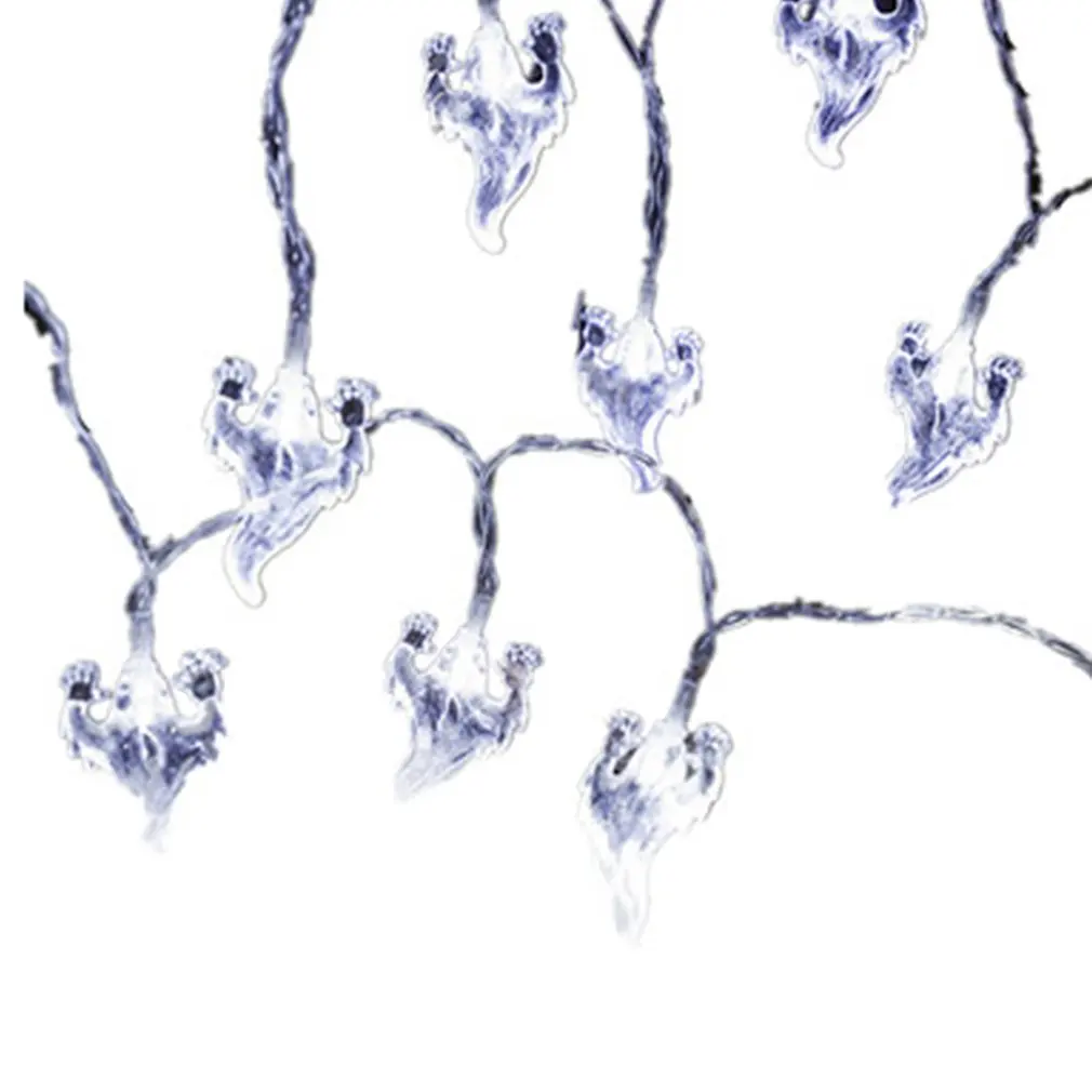 

Halloween Led Decorative Light String Ghost Face Pumpkin Skull Ghost Hand Lantern Spider Bat String Light