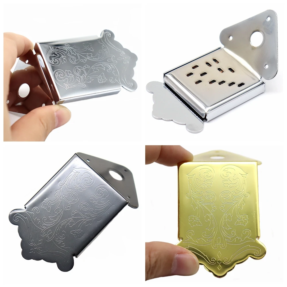 

Mandolin Tailpiece,Mandolin Electroplated Metal Bridge Fit for Mandolin with Screw Instrument Replacement Accessory
