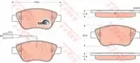 

TRW GDB1654 ON BRAKE BALATASI LINEA 1,3 STILO BRAVO PALIO SIENA ALBEA 1,2 / 1,4 / 1,6 / 1,9D MULTIJET 10 / 01 DOBLO 1,3D NEMO BI