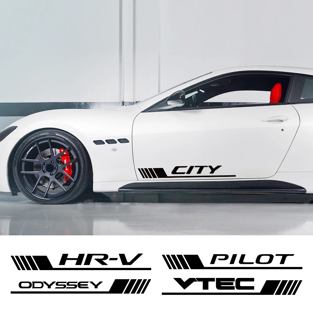Боковая наклейка для кузова автомобиля Honda HR-V Odyssey City Pilot Modulo Legend DOHC Motor Sport Decor Decal