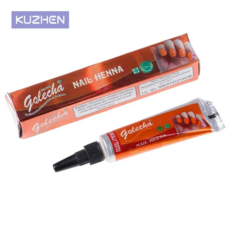 

1 Piece Indian GOLECHA Henna Paste Body Art,Mehndi Colored Henna Muslim Nail Polish Paste Cones For Islamic Natural Nail Art