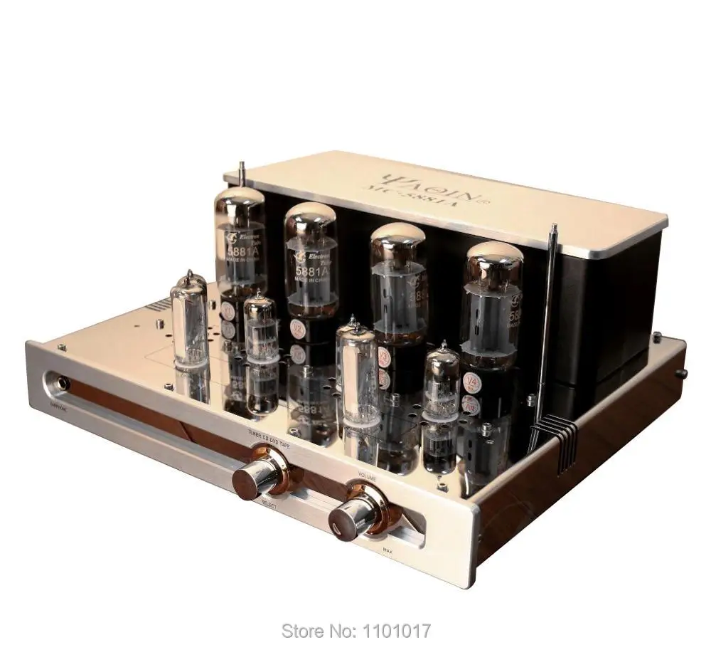 

Ламповый усилитель для наушников YAQIN MC-5881A Magic Eye Push-Pull HIFI EXQUIS 5881