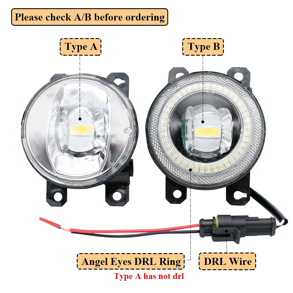 Фото Для Opel Holden Astra G/H OPC, Astra HSV VXR Vauxhall Corsa D OPC светодиодные противотуманные фары объектив 30 Вт Angel Eye аксессуары для внешних ламп №2