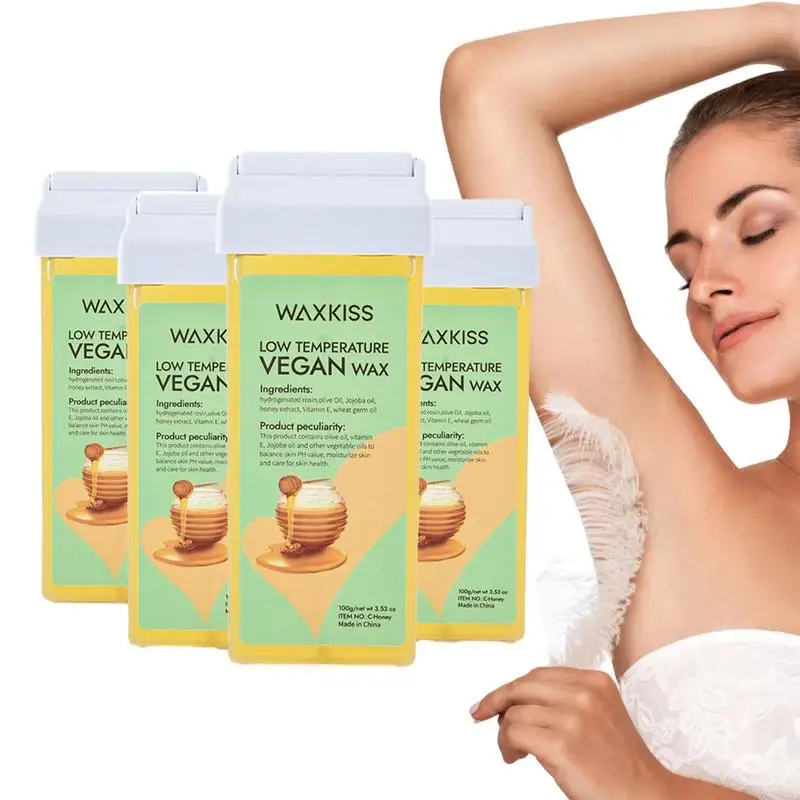 

Wax Roller Kit Wax Roll Hand Wax Hair Removal Cream Mild Texture Low Melting Point And Good Scent Suitable For Arm Back Legs